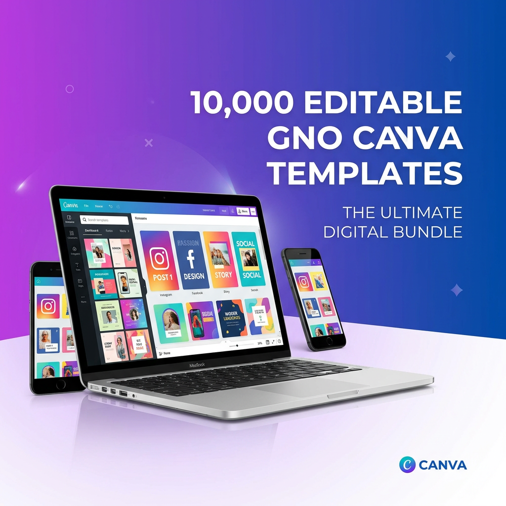 10,000 Canva Templates - Optimized