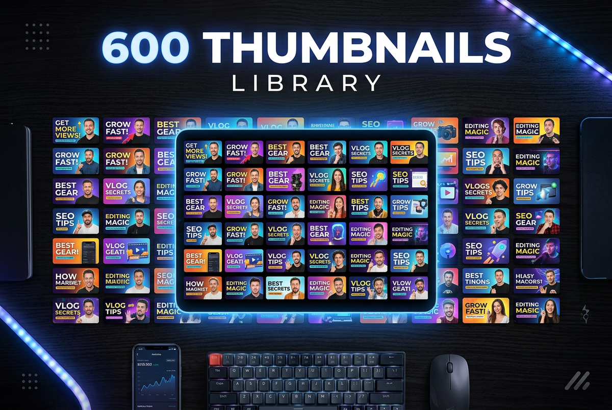 600 Thumbnails + Library isMade
